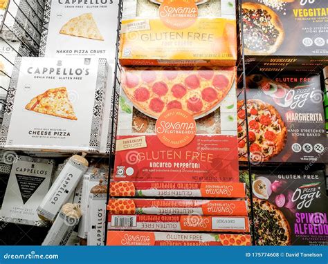 Gluten Free pizzas editorial stock photo. Image of home - 175774608