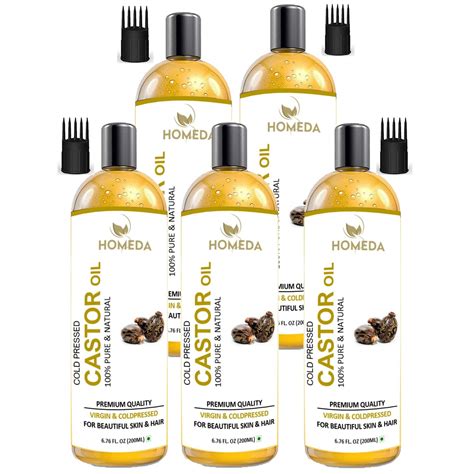 Cold Pressed Castor Oil for Hair Growth, Skin Care, (Arandi Tel ...