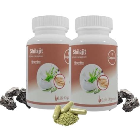 Buy LIFE ORGANICS Shilajeet 500 mg Veggie Capsules Online at Low Prices ...