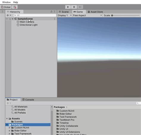 Image result for Unity Open Package Manager