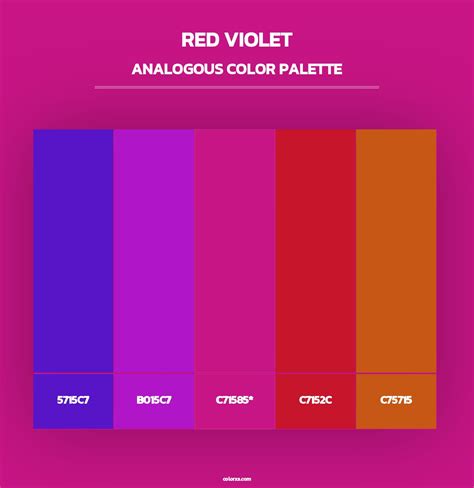 Red Violet color palettes - colorxs.com