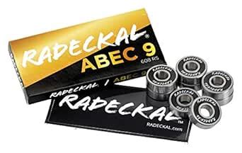 Radeckal Black ABEC 9 Skateboard Bearings, Skateboards, Longboards ...