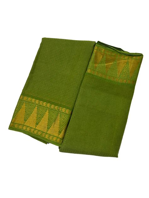 Small Zari Checked Self Color Temple Gopuram Border – ShivFabricWorld