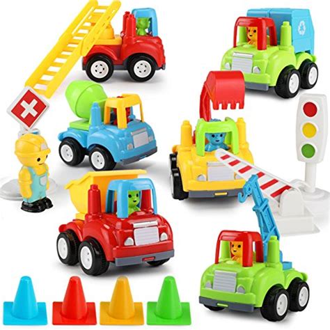 Buy Xst Kids Cars Toy Set Inertia Pull Back Engineering Model Tractor ...