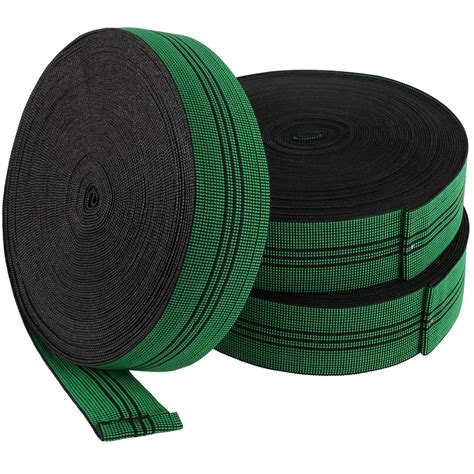 FUNSUEI 3 Rolls 2 Inches x 65.6 Feet Sofa Elastic Webbing Stretch Latex ...