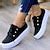 Women's White Platform Sneakers with Gold Button Details - Trendy Lace ...