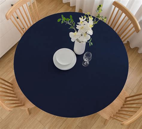 Amazon.com: Wolkemer 4ft Fitted Round Tablecloth Spandex Stretch ...