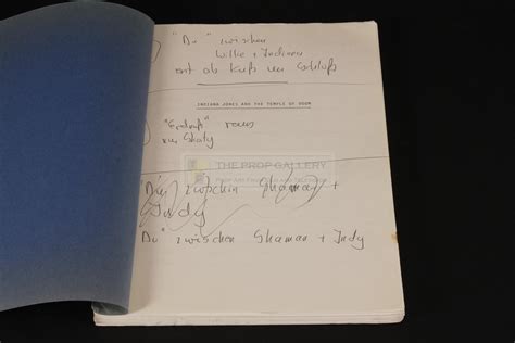 The Prop Gallery | Annotated German dubbing script