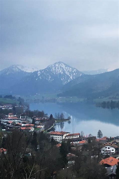 Download wallpaper 800x1200 buildings, houses, mountains, lake, view ...
