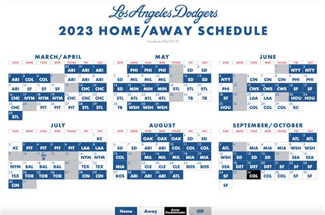 Free Printable Dodgers Schedule: 2024 Season & More! - Printables for ...