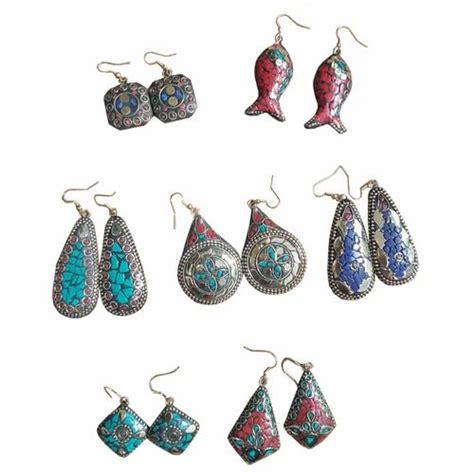 Brass Earring - Shrinath Art Gallery Gold Plated Brass Round Earring ...