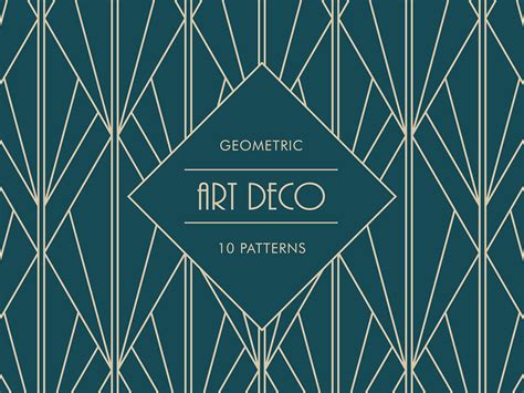 Free Download: Art Deco Geometric Patterns on Behance