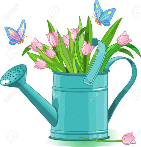 watering can with flowers clipart 19 free Cliparts | Download images on ...