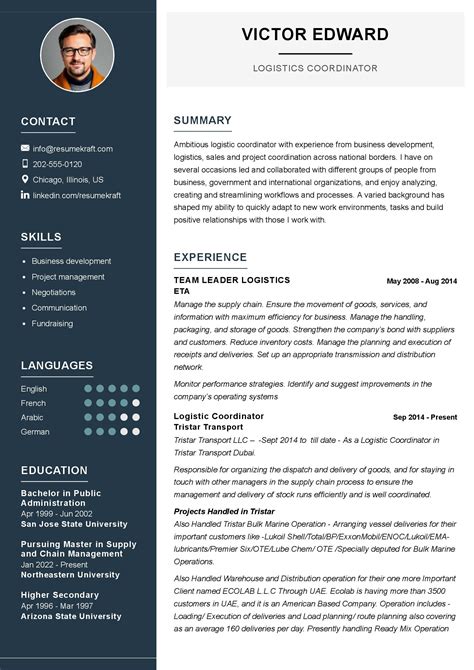 Logistics Resume Examples Logistics Officer Resume Sample In 2025