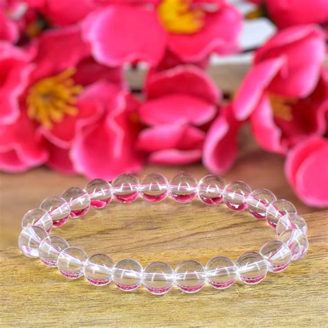 Clear Quartz Unisex Natural Crystal Stone Bracelet – Reshamm Crystal Vastu