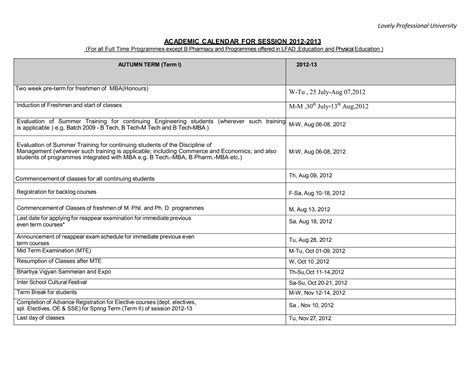 Dillard University Academic Calendar