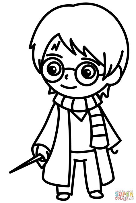 Chibi Harry Potter coloring page | Free Printable Coloring Pages ...