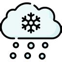 Cloud-snow Icons & Symbols