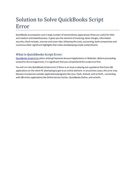 Image result for QuickBooks Error Script