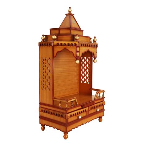 Brahma Sthana Floor Rested Pooja Mandir for Home – DZYN Furnitures