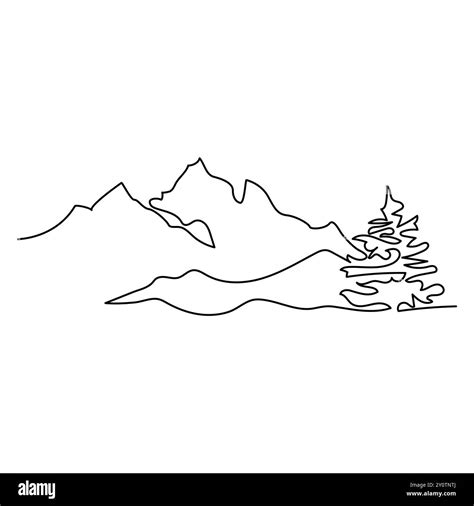 Mountain Range Outline Clip Art – PJYMXM