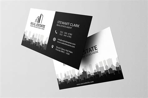 Free Real Estate Business Card Template 的图像结果