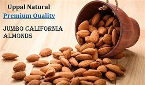 Uppal Natural Jumbo California Almonds Badaam Giri with Zip Lock ...