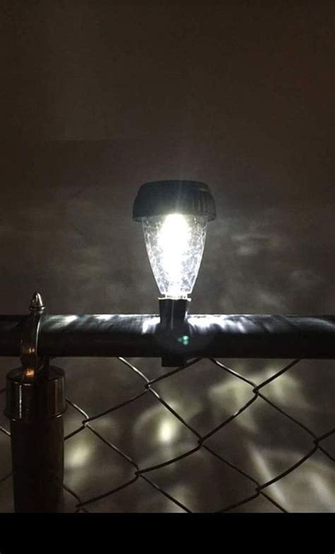 Image result for Solar String Lights On Chain Link Fence