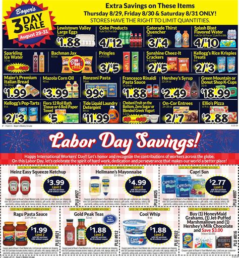 Boyer's Food Markets Ad Circular - 08/25 - 08/31/2024 | Rabato