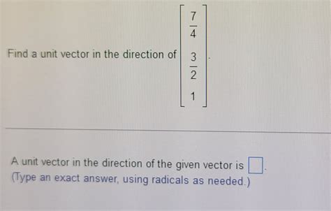 Unit Vector Direction 的图像结果