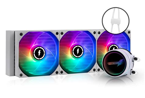 VOLTED FROST VM360 PRO Liquid CPU Cooler/Fans For PC - High RPM DUAL ...