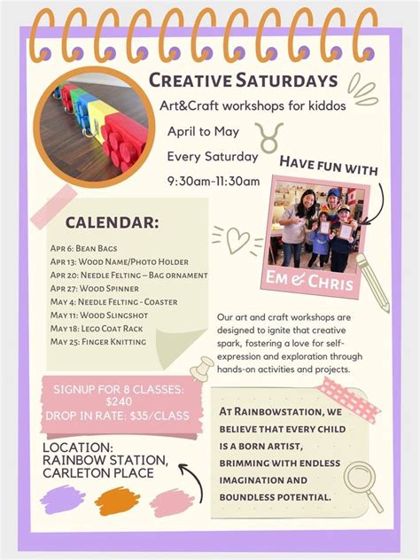 Kids craft workshop - Photo holder, Knox Street, Carleton place, 13 ...