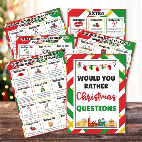 60 Best Christmas Would You Rather Questions