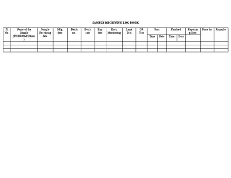 Image result for Sample of Log Book