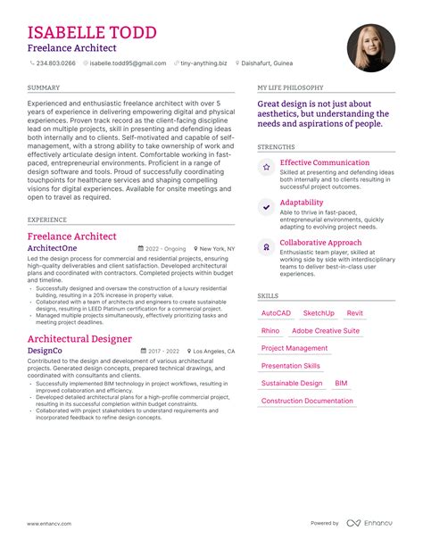 3 Successful Freelance Architect Resume Examples And Writing Tips for 2024
