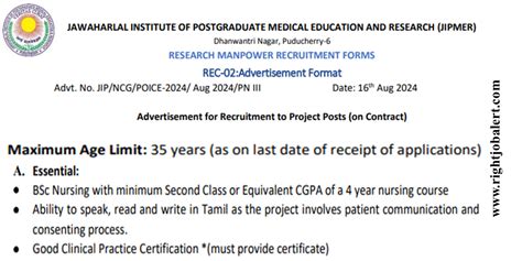 JIPMER Nursing Job Opportunities 32480 Salary
