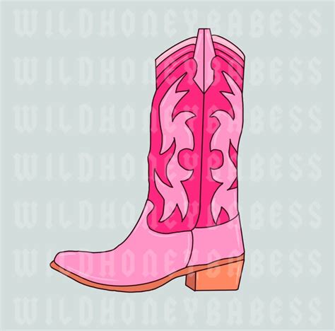 Ladies Cowboy Boots Clip Art