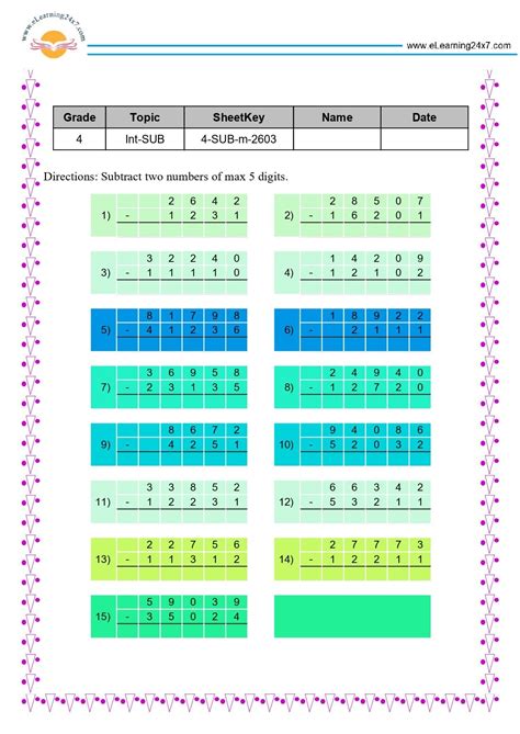 Image result for Math Tutorial for Grade 4 Subtraction
