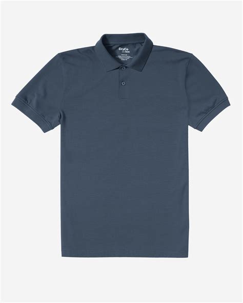 Blue Neat Polyester Men's Dry All Day Polo T-Shirt