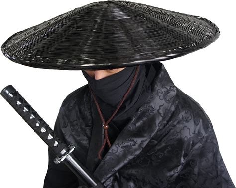 xihexi Samurai Hat Swordsman Cosplay Chinese Bamboo Hat Japanese Hat ...