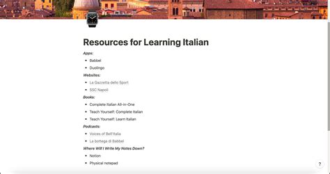 How to Use Notion to Learn a New Language