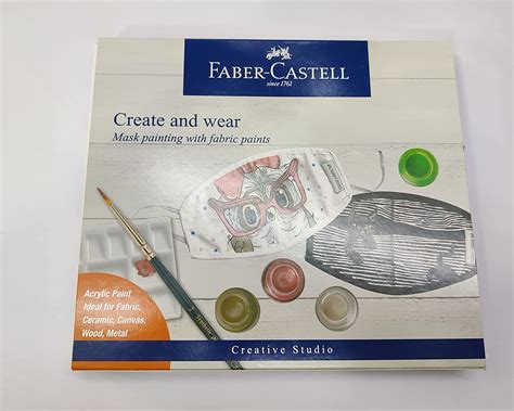 htconline.in| Faber Castell Create Wear Mask Painting Fabric Paints ...