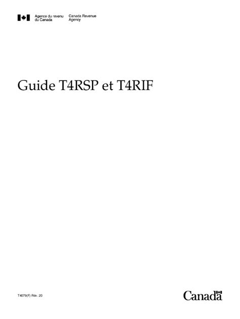 Fillable Online Fillable Online Guide T4RSP et T4RIF - CCH Site Builder ...