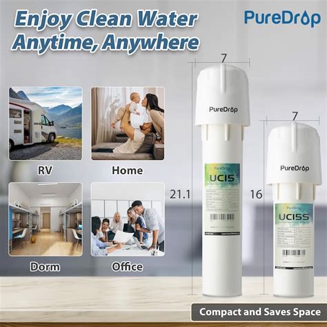 PureDrop UC15S Single-stage Carbon Block Under Sink Water Filtration ...