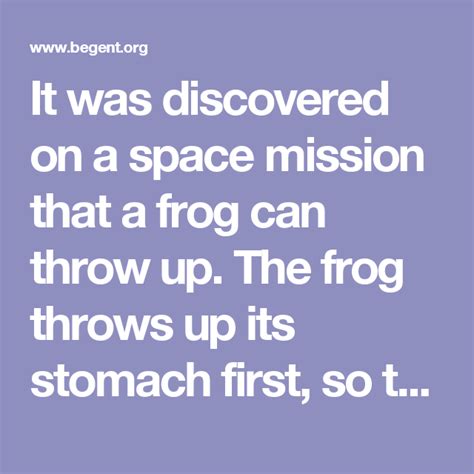 how does a frog throw up