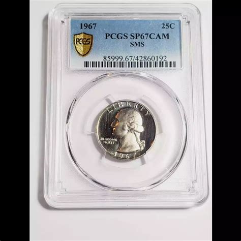 1967 Quarter Dollars Clad Coinage PCGS SP-67 CAM SMS - Bob Paul Rare Coins