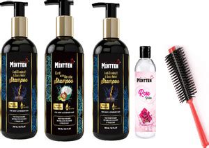 mintten ANTI DANDRUFF SMOOTH SHAMPOO+KERATIN SMOOTH SHAMPOO+ROSE TONER ...