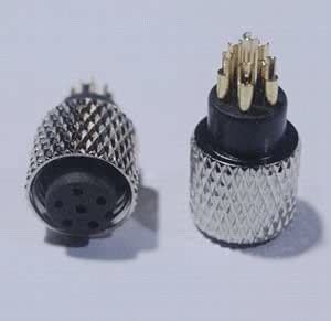 M8 Female 6Pin A Code Connector Straight Solder Cup Overmolded ...