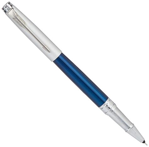 Parker Aster Silver Blue Chrome Trim Roller Ball Pen : Amazon.in ...