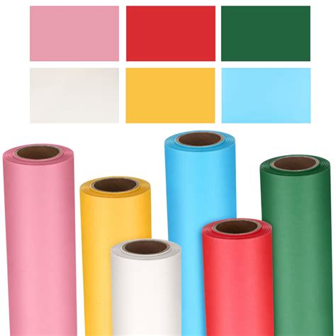 Amazon.com: Colarr 6 Pack Bulletin Board Paper Roll Large Colored Craft ...